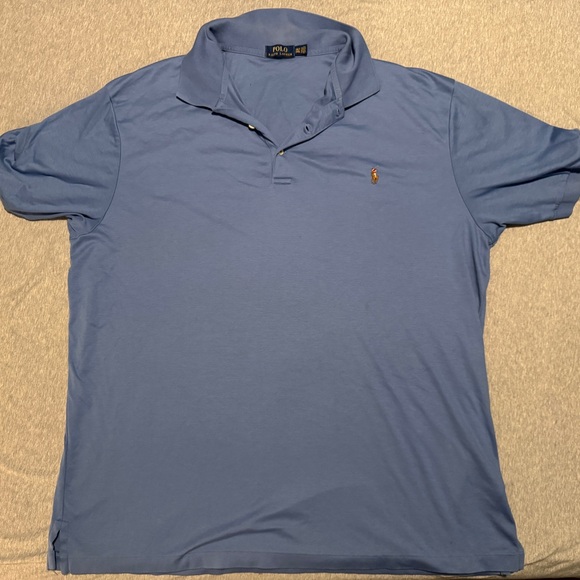 Ralph Lauren Men's Classic Blue Polo Shirt - Picture 1 of 4